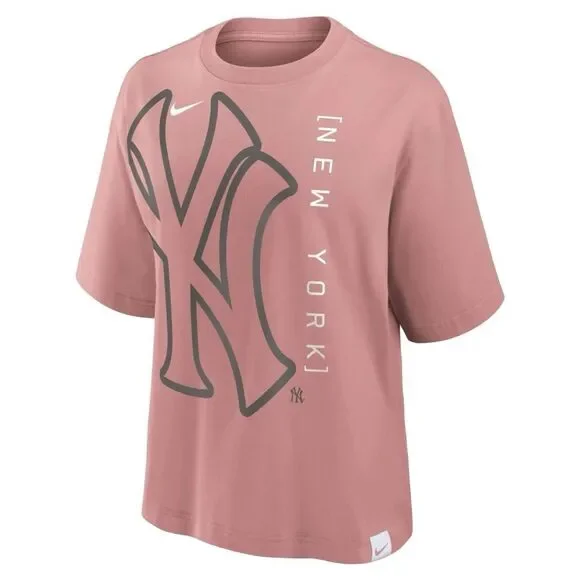 Nike New York Yankees pink Statement Boxy Tee - Picture 2 of 6